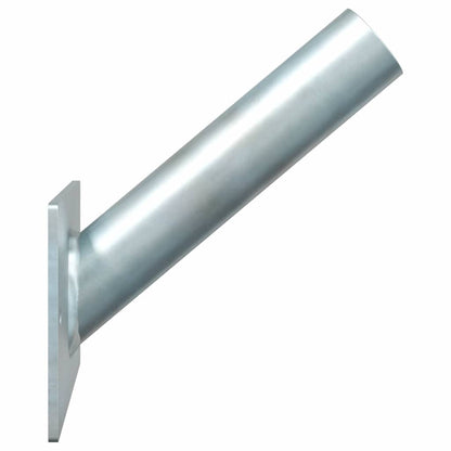 Flag Pole Holde Silver 13 x 6 x 0.2 cm Steel