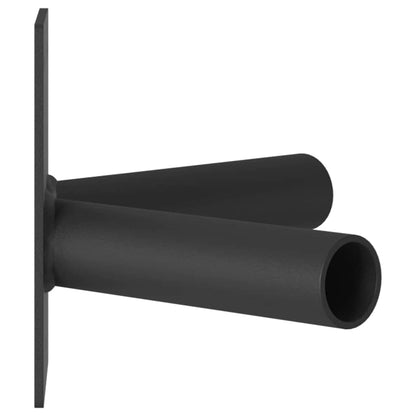 Flag Pole Holde Black 11.5 x 7.5 x 0.2 cm Steel