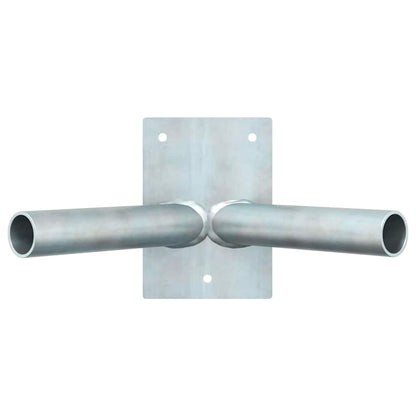 Flag Pole Holde Silver 11.5 x 7.5 x 0.2 cm Steel