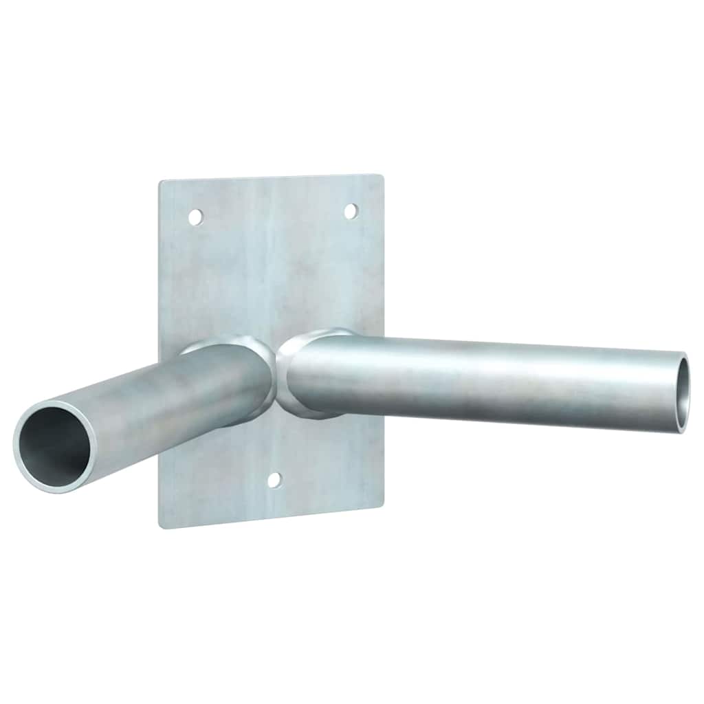Flag Pole Holde Silver 11.5 x 7.5 x 0.2 cm Steel