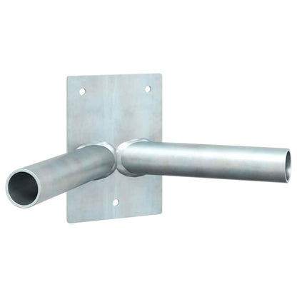 Flag Pole Holde Silver 11.5 x 7.5 x 0.2 cm Steel