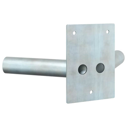 Flag Pole Holde Silver 11.5 x 7.5 x 0.2 cm Steel