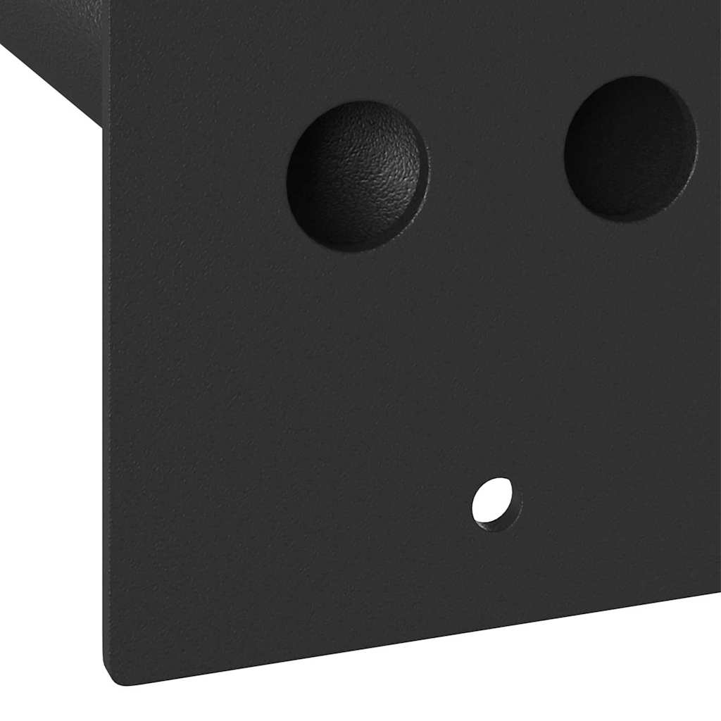 Flag Pole Holde Black 10.5 x 7.5 x 0.2 cm Steel