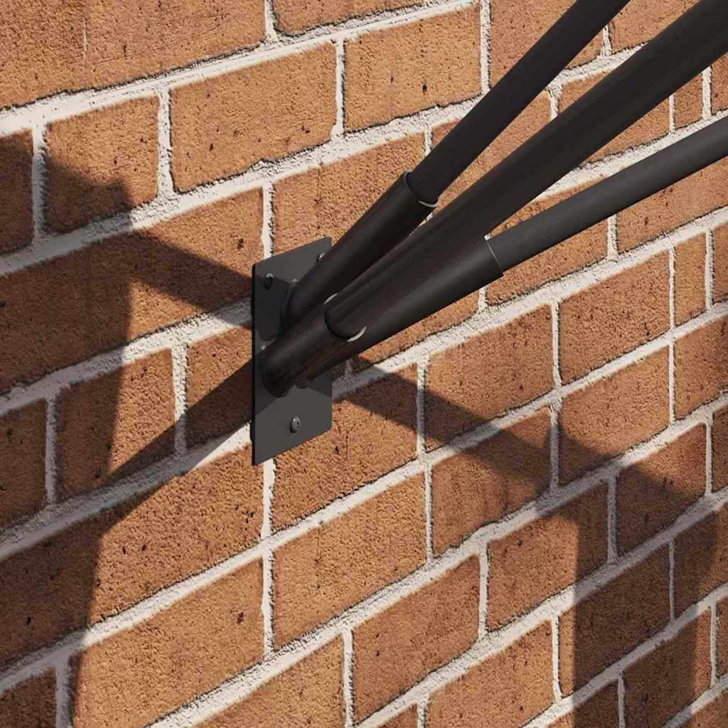 Flag Pole Holde Black 10.5 x 7.5 x 0.2 cm Steel