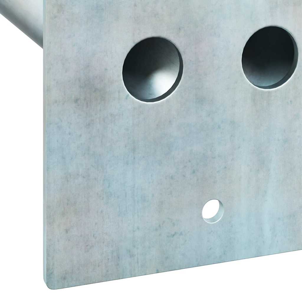 Flag Pole Holde Silver 10.5 x 7.5 x 0.2 cm Steel