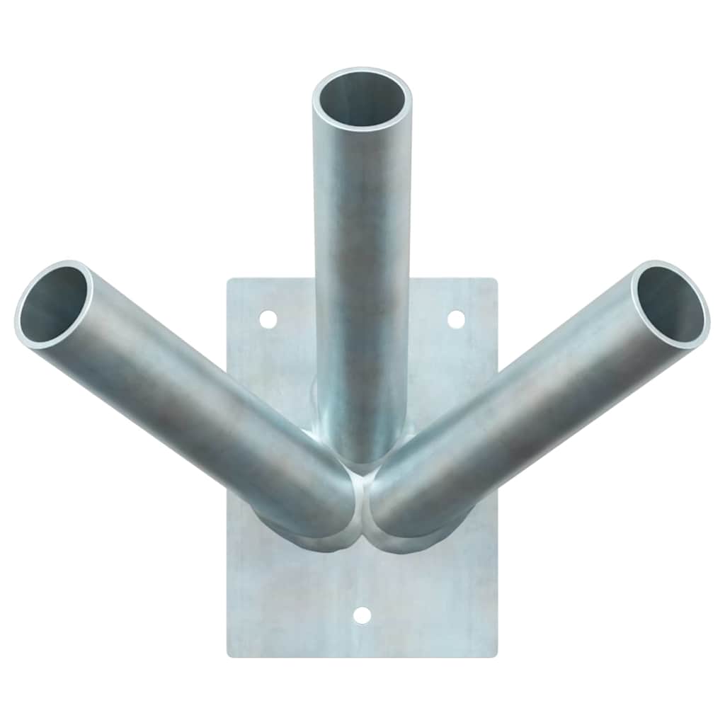 Flag Pole Holde Silver 10.5 x 7.5 x 0.2 cm Steel