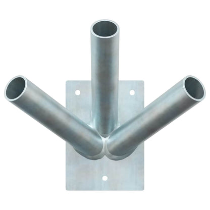 Flag Pole Holde Silver 10.5 x 7.5 x 0.2 cm Steel