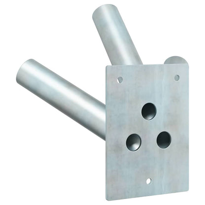 Flag Pole Holde Silver 10.5 x 7.5 x 0.2 cm Steel