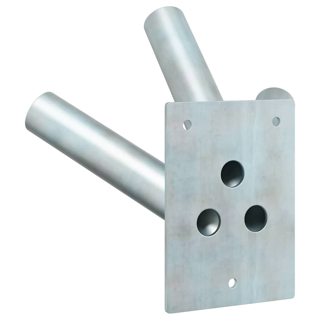 Flag Pole Holde Silver 10.5 x 7.5 x 0.2 cm Steel
