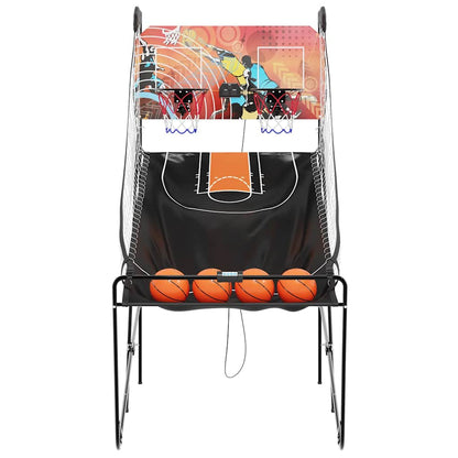 Basketball Arcade Machine with 4 Balls for 2 Players