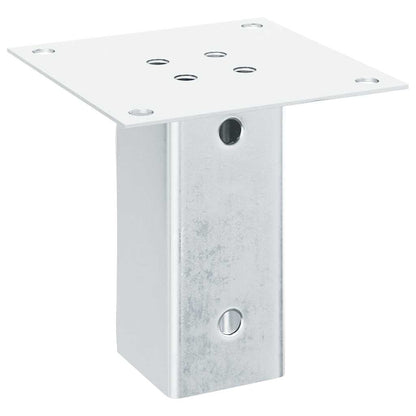 Post Bases Square 12 pcs Silver 71x71 mm Galvanised Steel