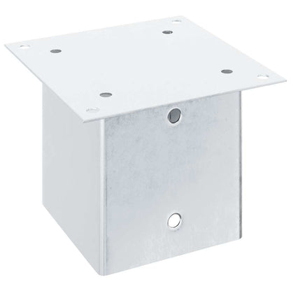 Post Bases Square 4 pcs Silver 141x141 mm Galvanised Steel