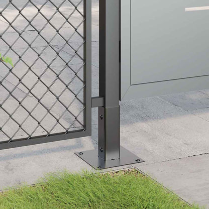 Post Bases Square 4 pcs Anthracite 46x46 mm Powder-coated Steel