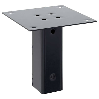 Post Bases Square 12 pcs Anthracite 46x46 mm Powder-coated Steel