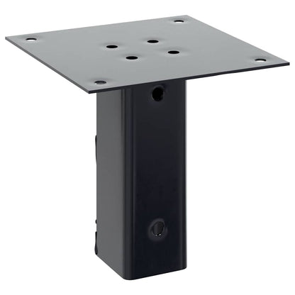Post Bases Square 4 pcs Anthracite 51x51 mm Powder-coated Steel