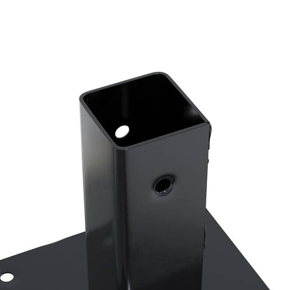 Post Bases Square 4 pcs Anthracite 51x51 mm Powder-coated Steel