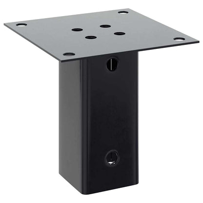 Post Bases Square 12 pcs Anthracite 61x61mm Powder-coated Steel