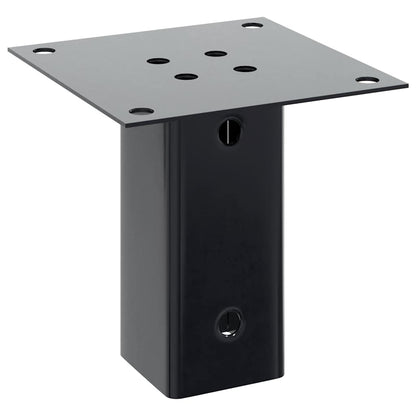 Post Bases Square 12 pcs Anthracite 71x71mm Powder-coated Steel