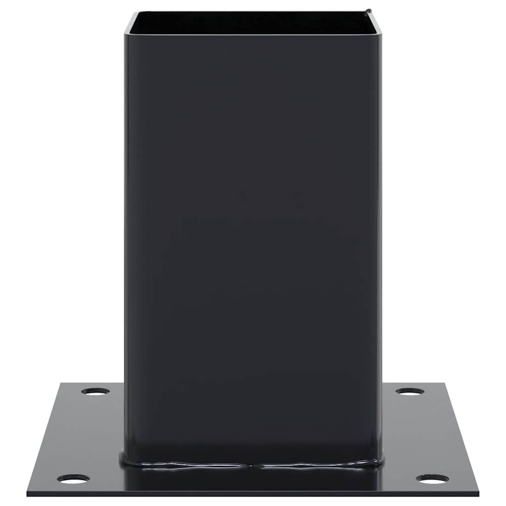Post Bases Square 12 pcs Anthracite 91x91 mm Powder-coated Steel
