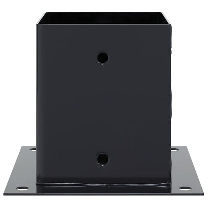 Post Bases Square 4 pcs Anthracite 101x101 mm Powder-coated Steel