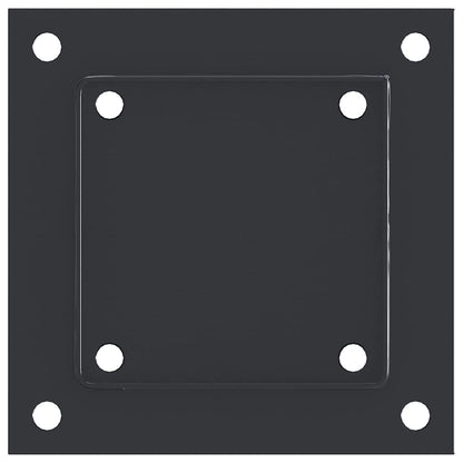 Post Bases Square 4 pcs Anthracite 101x101 mm Powder-coated Steel