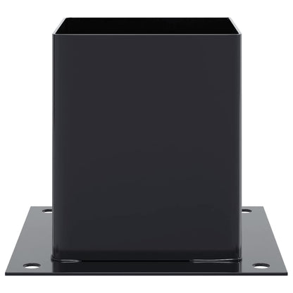Post Bases Square 12 pcs Anthracite 101x101 mm Powder-coated Steel