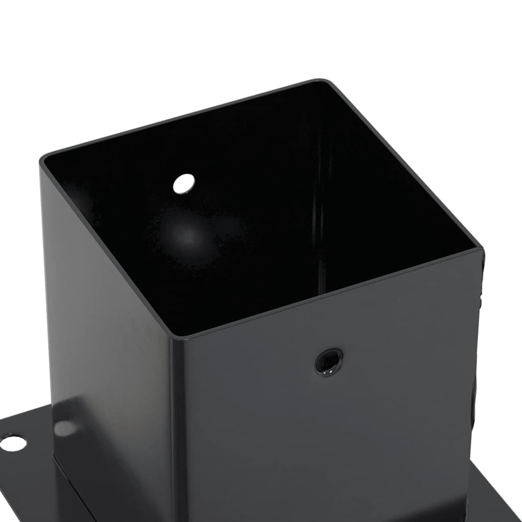 Post Bases Square 12 pcs Anthracite 101x101 mm Powder-coated Steel