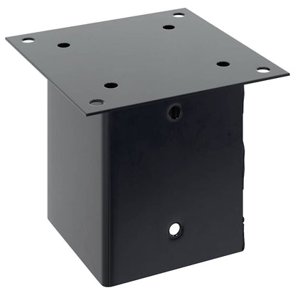 Post Bases Square 4 pcs Anthracite 121x121 mm Powder-coated Steel