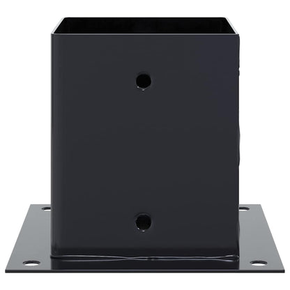 Post Bases Square 4 pcs Anthracite 121x121 mm Powder-coated Steel