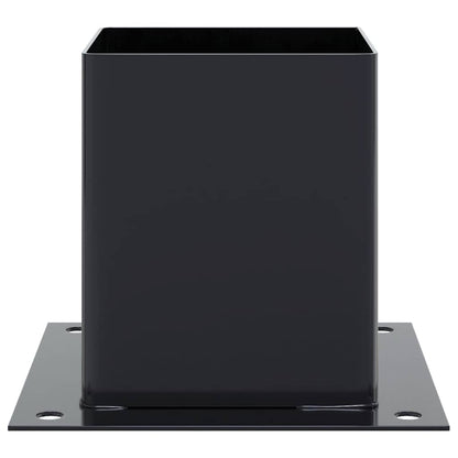 Post Bases Square 4 pcs Anthracite 121x121 mm Powder-coated Steel