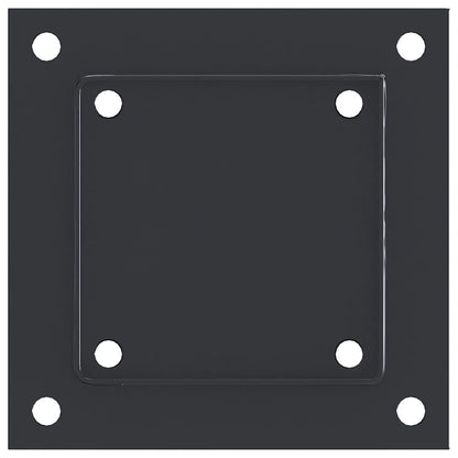 Post Bases Square 4 pcs Anthracite 121x121 mm Powder-coated Steel