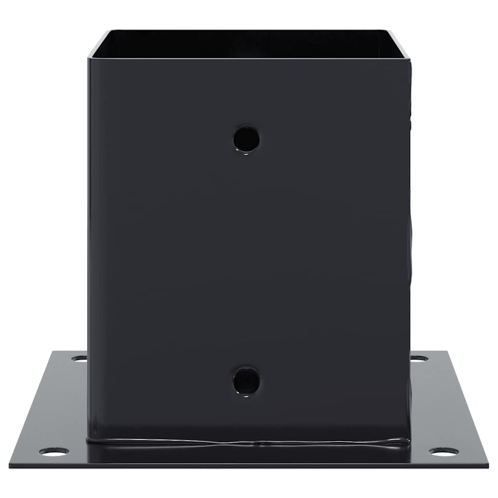 Post Bases Square 12 pcs Anthracite 121x121 mm Powder-coated Steel