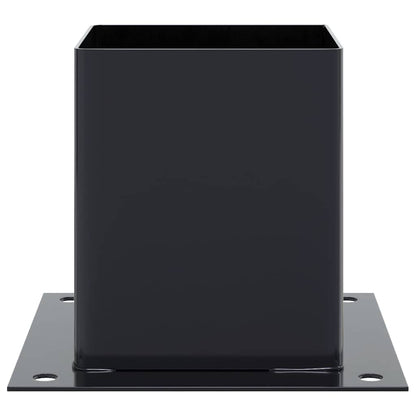 Post Bases Square 12 pcs Anthracite 121x121 mm Powder-coated Steel