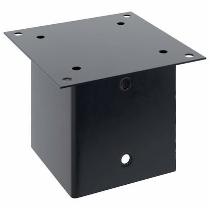 Post Bases Square 4 pcs Anthracite 141x141 mm Powder-coated Steel