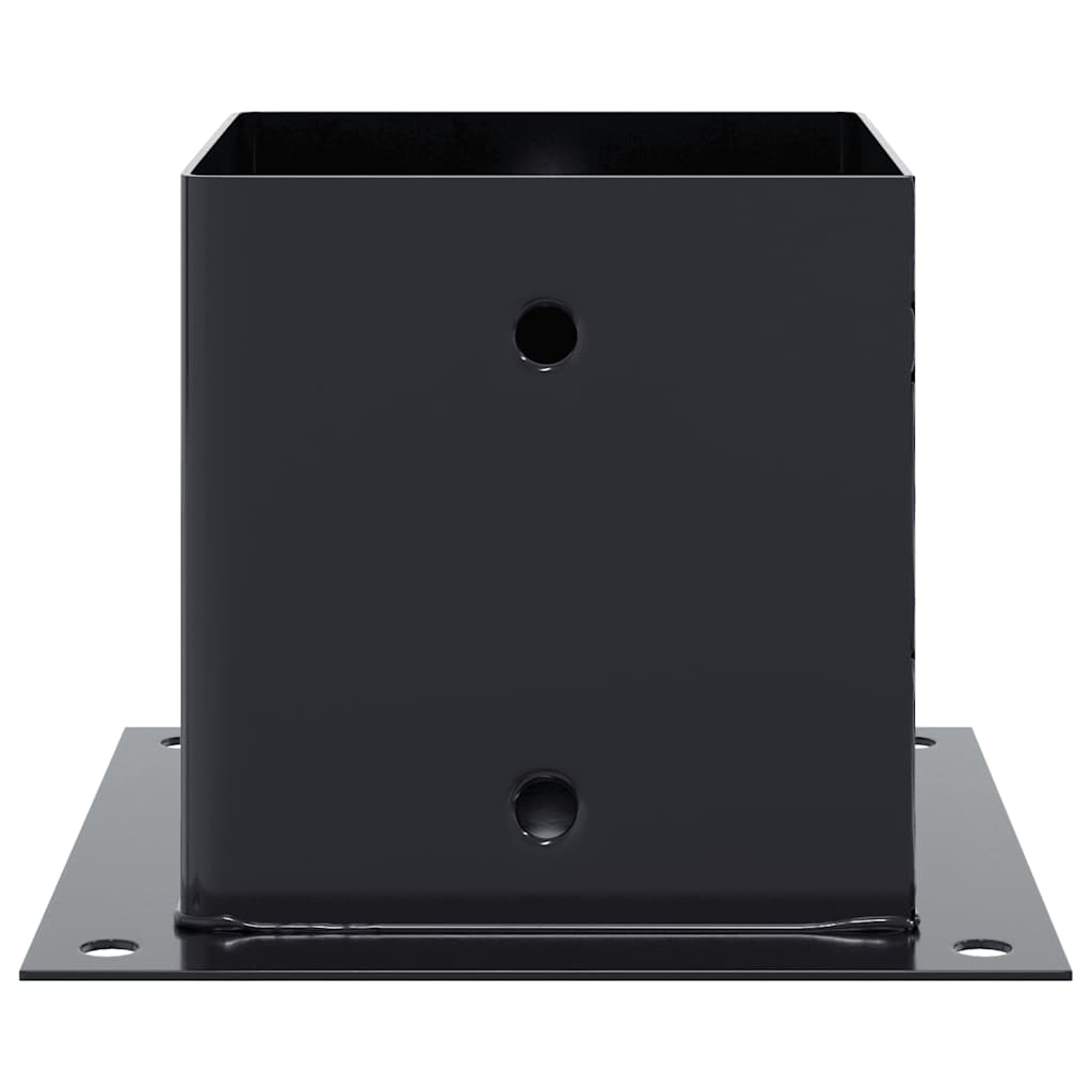 Post Bases Square 4 pcs Anthracite 141x141 mm Powder-coated Steel