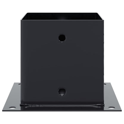 Post Bases Square 4 pcs Anthracite 141x141 mm Powder-coated Steel