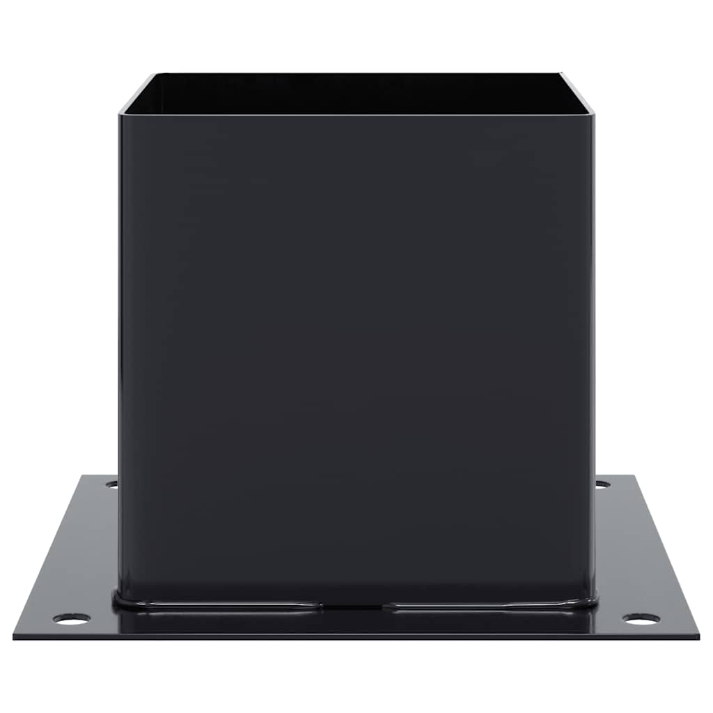 Post Bases Square 4 pcs Anthracite 141x141 mm Powder-coated Steel