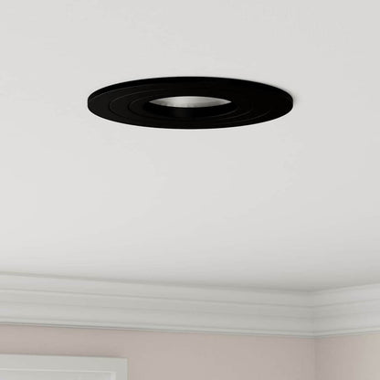 Spotlight 12 pcs Black 9 x 9 x 2 cm Aluminium