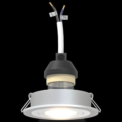 Spotlight 24 pcs Silver 9 x 9 x 2 cm Aluminium