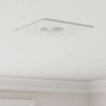 Spotlight 6 pcs White 9 x 9 x 2 cm Aluminium