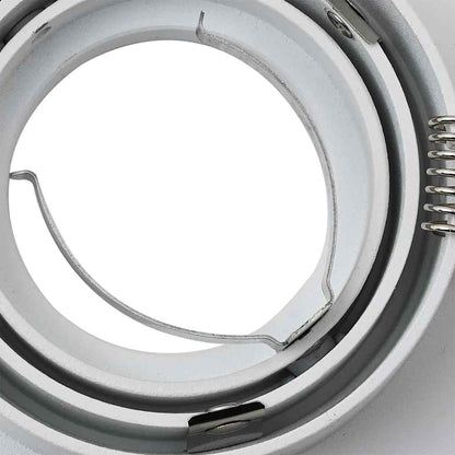 Spotlight 12 pcs White 9 x 9 x 2 cm Aluminium