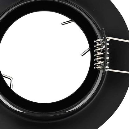 Spotlight 12 pcs Black 9 x 9 x 2.5 cm Metal