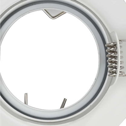 Spotlight 12 pcs White 9 x 9 x 2.5 cm Metal
