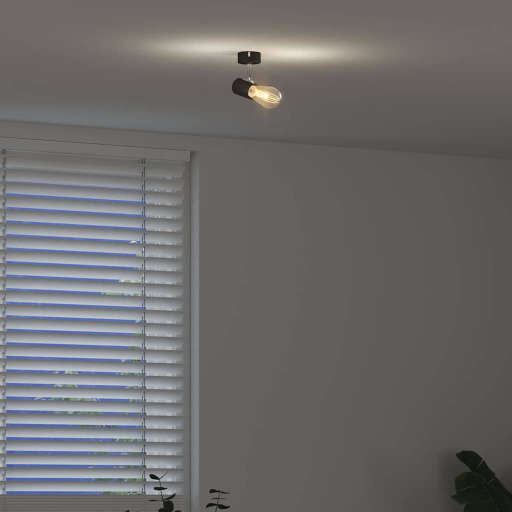 Ceiling Spotlight with Spotlights Black 6.5 x 6 x 11.5 cm Metal