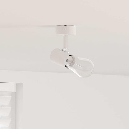 Ceiling Spotlight with Spotlights White 6.5 x 6 x 11.5 cm Metal