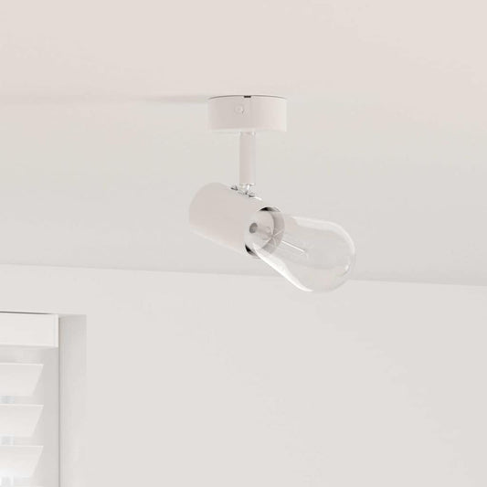 Ceiling Spotlight with Spotlights White 6.5 x 6 x 11.5 cm Metal