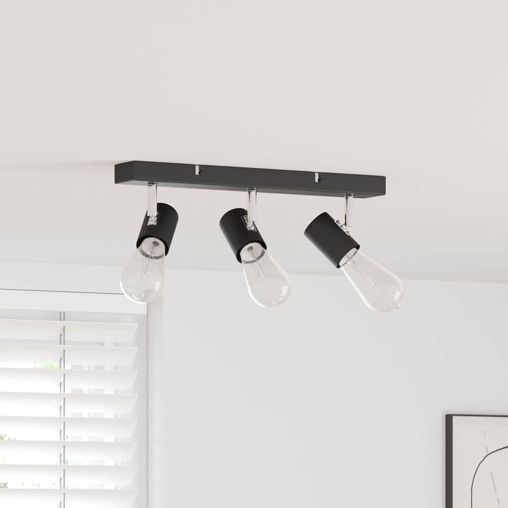 Ceiling Spotlight Black 38 x 6.5 x 11.5 cm Metal
