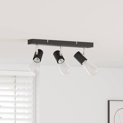 Ceiling Spotlight Black 38 x 6.5 x 11.5 cm Metal
