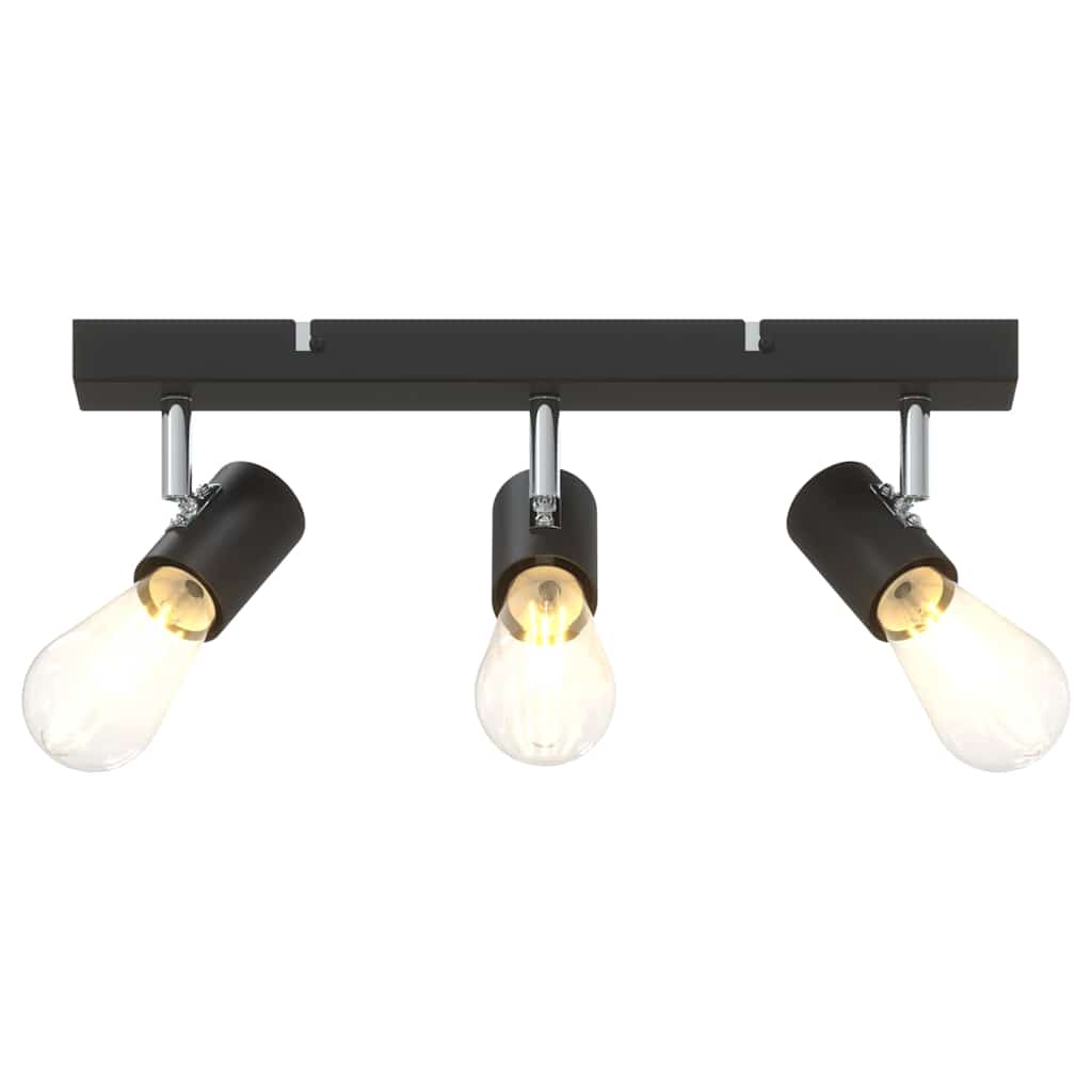 Ceiling Spotlight Black 38 x 6.5 x 11.5 cm Metal