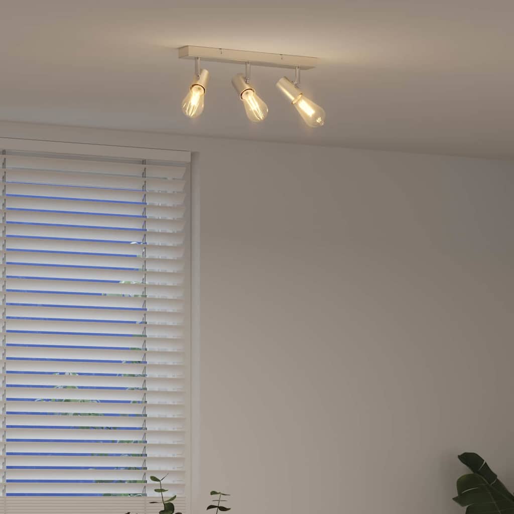 Ceiling Spotlight Nickel 38 x 6.5 x 11.5 cm Metal